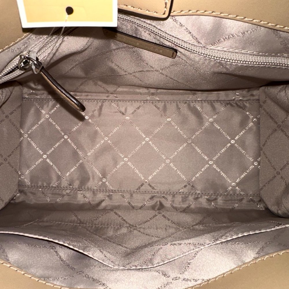 Michael Kors Hamilton Medium Satchel Crossbody Bag/Wallet Option Camel NWT Women - Picture 6 of 13